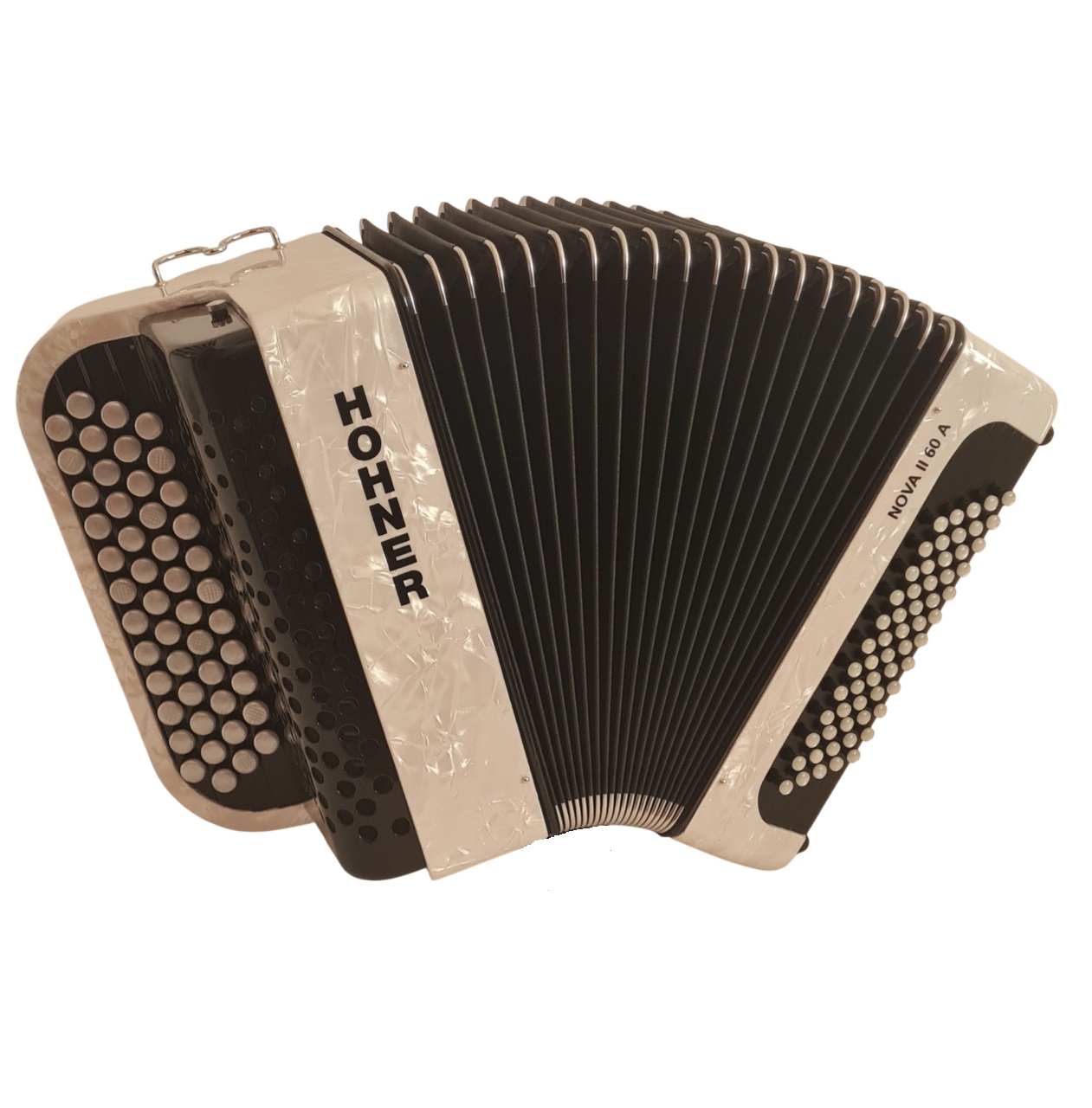 NOVA II 60 AC.CHR.BOUTON BLANC+HOUSSE