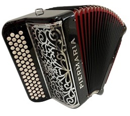 312 ACCORDEON PIERMARIA 96B BLACK GLITTERY