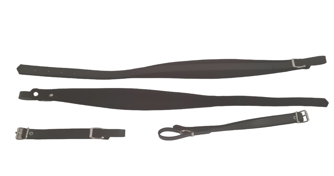 BRETELLES 80B NOIRES CUIR ET VELOURS LARGES