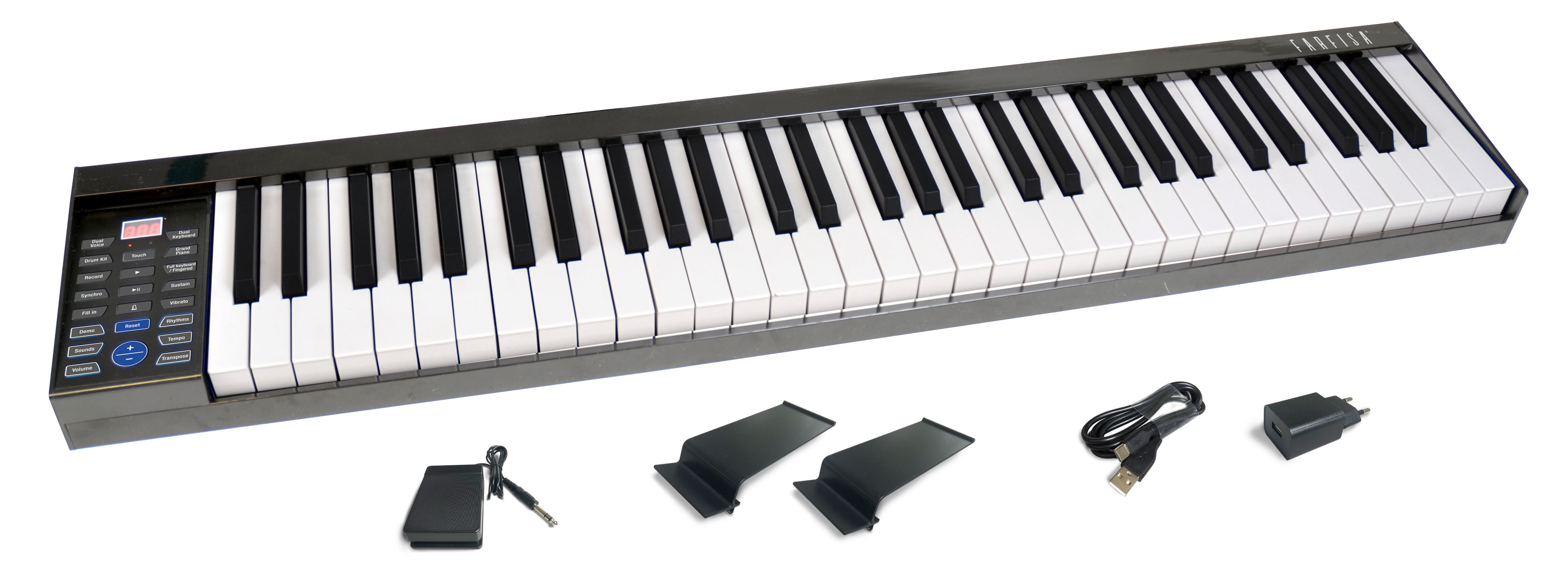 FK 610 PIANO NUMERIQUE FARFISA 61 TOUCHES + HOUSSE